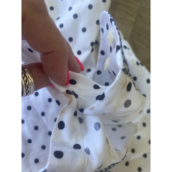 NWT FLAWS CHAPS No Iron Shirt Easy Care Slimming Fit Long Sleeve Polkadot Large - Picture 5 of 9